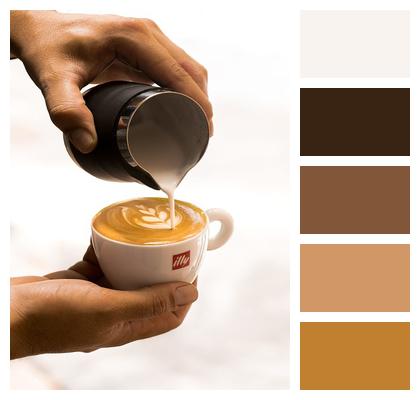 Cup Latte Art Coffee Image